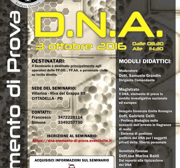 DNA – Elemento di Prova